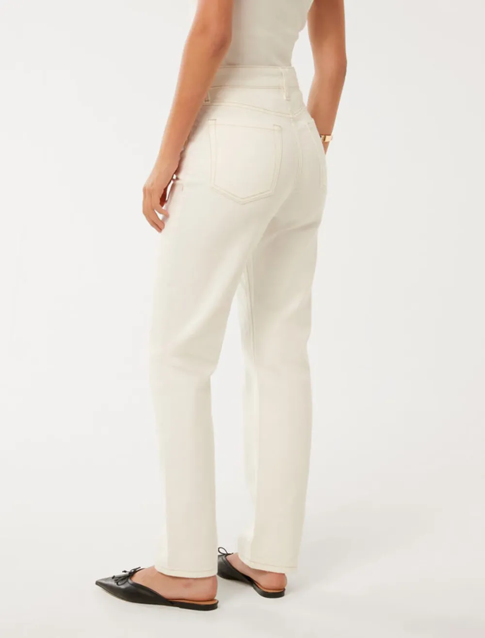 Casual Style Ankle Straight Jean