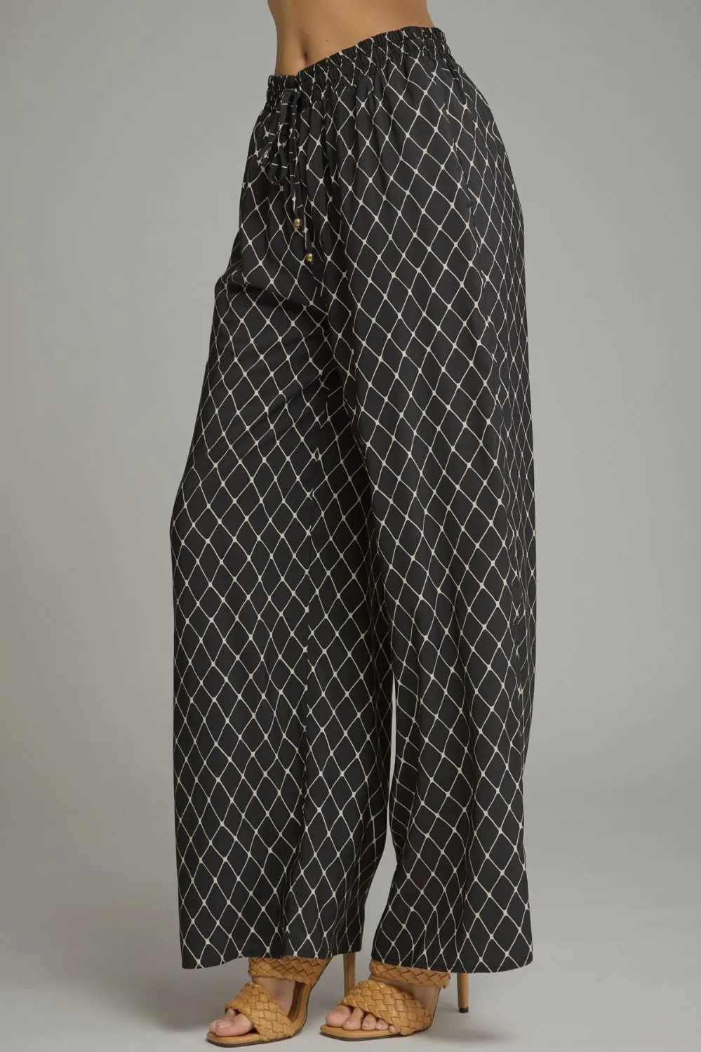 Relaxed Geometric Pants Pants