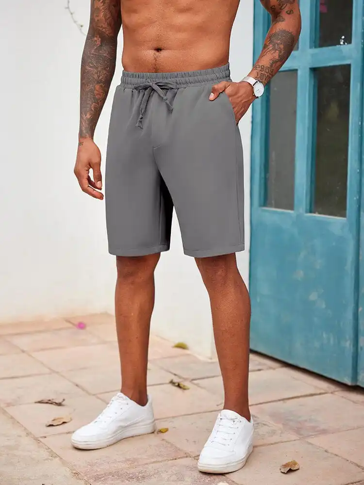 Men's Casual Elastic Waist Shorts