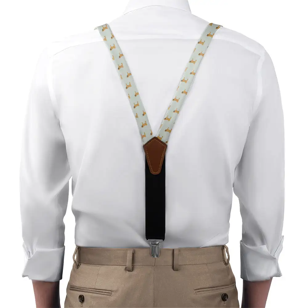 Shar-Pei Dog Theme Suspenders