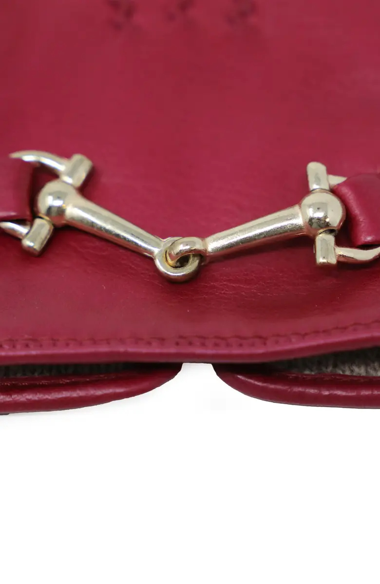 Horsebit Cashmere Lined Leather Gloves