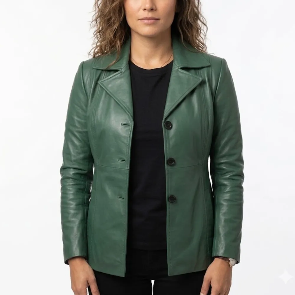 Winter Sheepskin Leather Coat