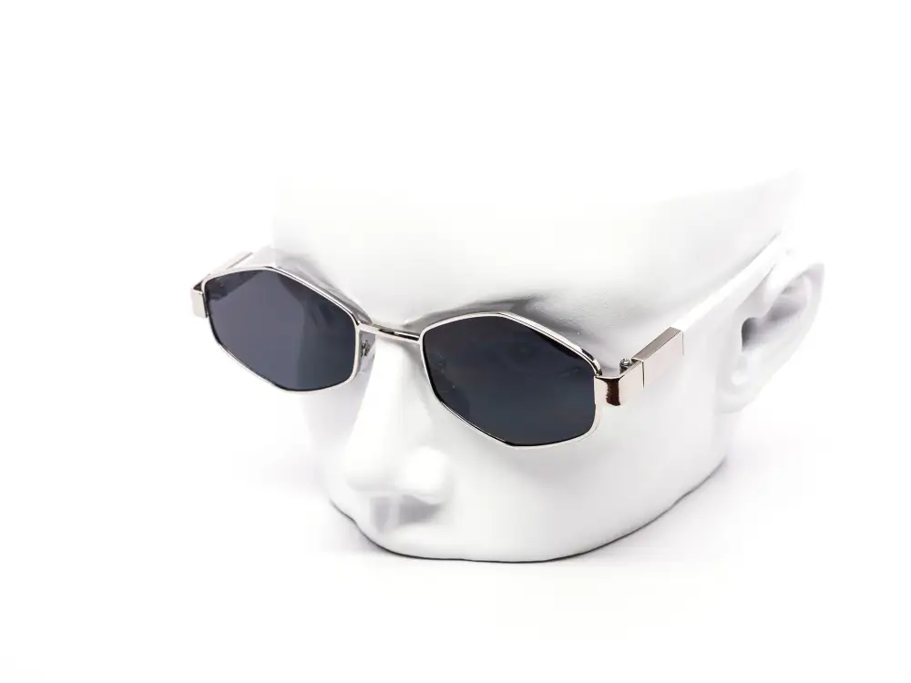 12-Pack Minimalist Metal Hexagon Sunglasses