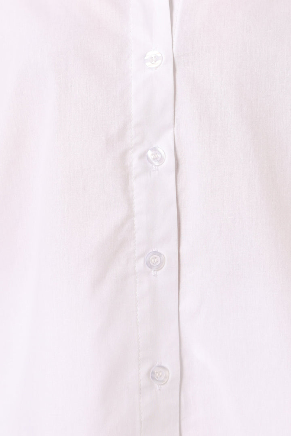 WHITE SHORT SLEEVE BUTTON TOP