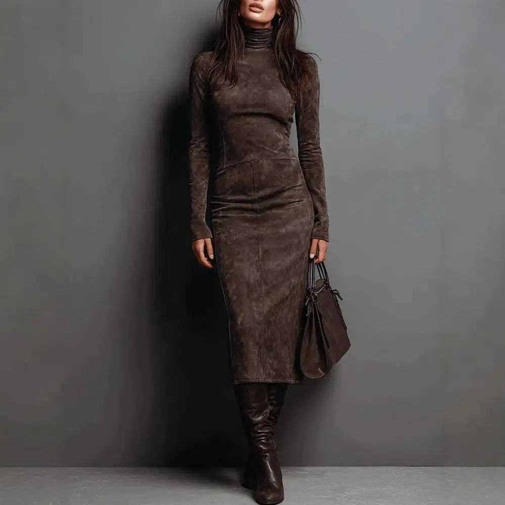 Flowing Slimming Pencil Skirt For Coat Layering