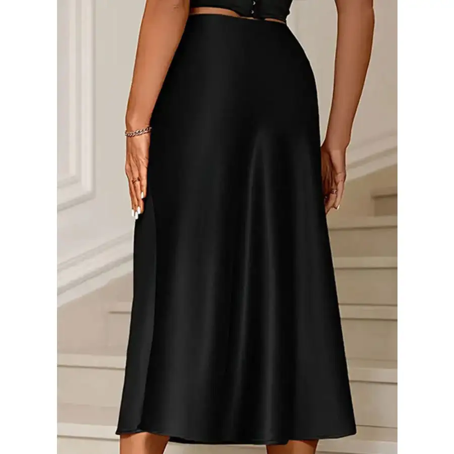 Satin Midi Mermaid Skirt