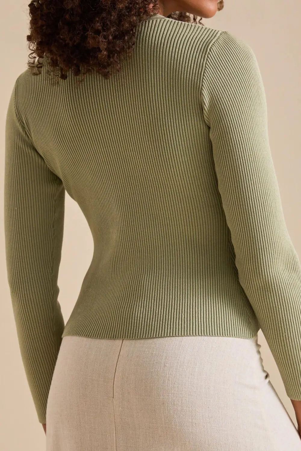 Snap Up Ribbed Top