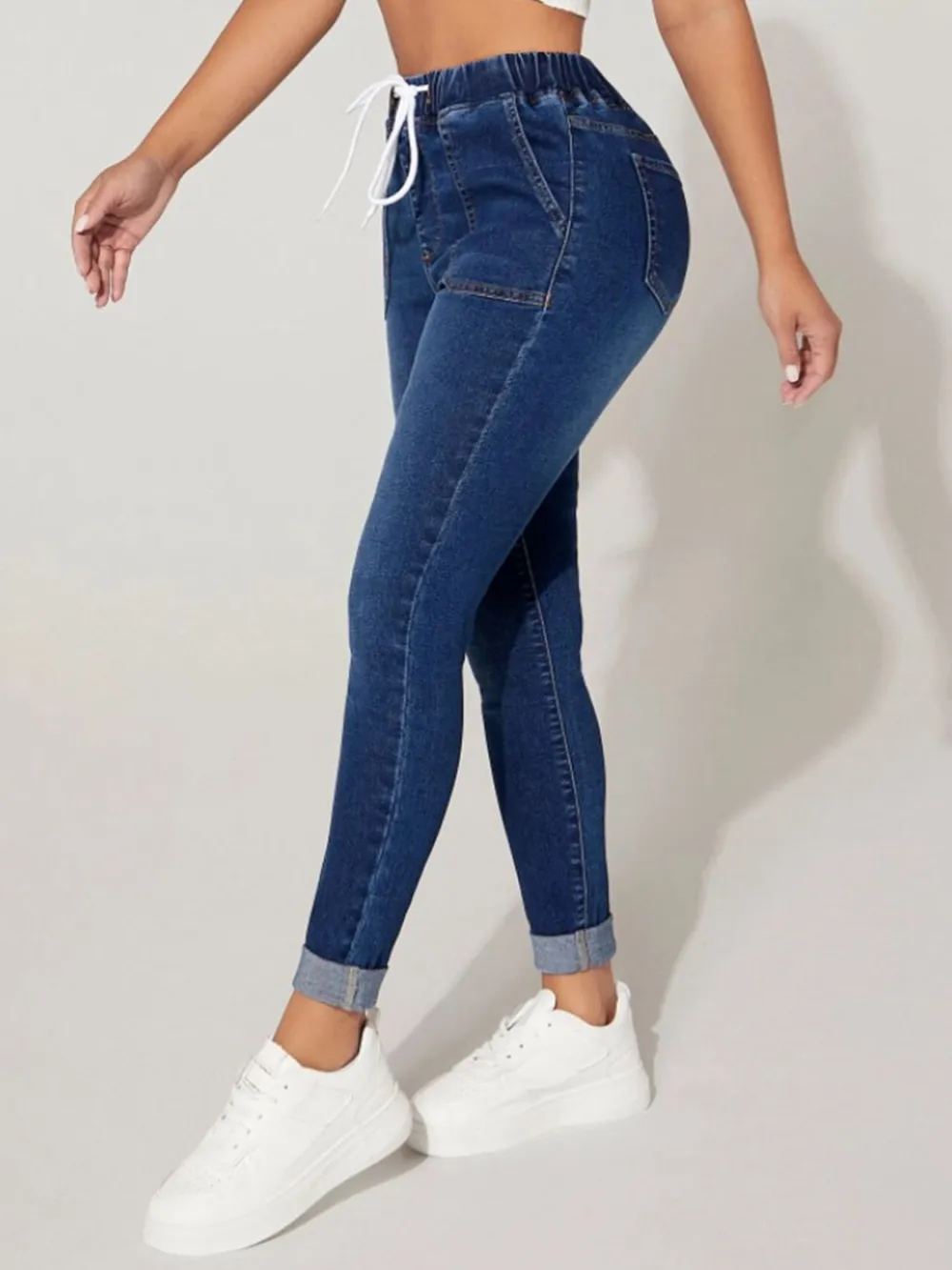 Easy Drawstring Denim Jeans