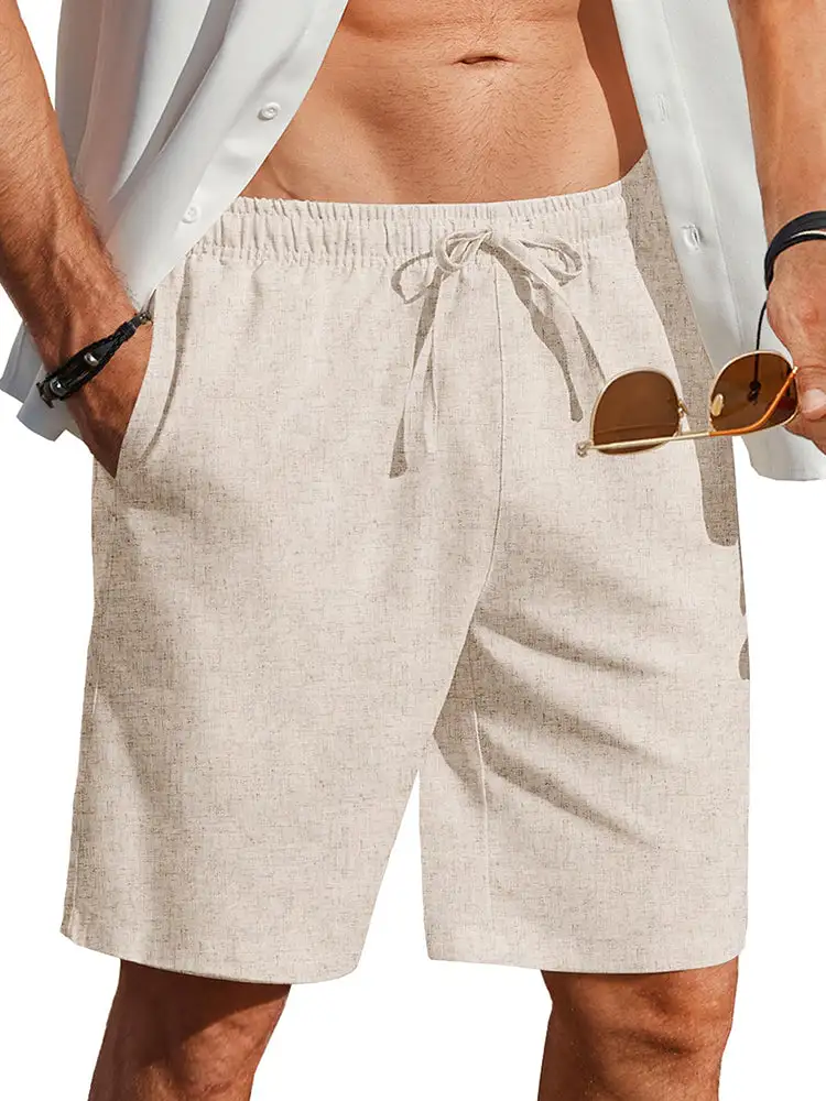 Men's Casual Linen Blend Shorts