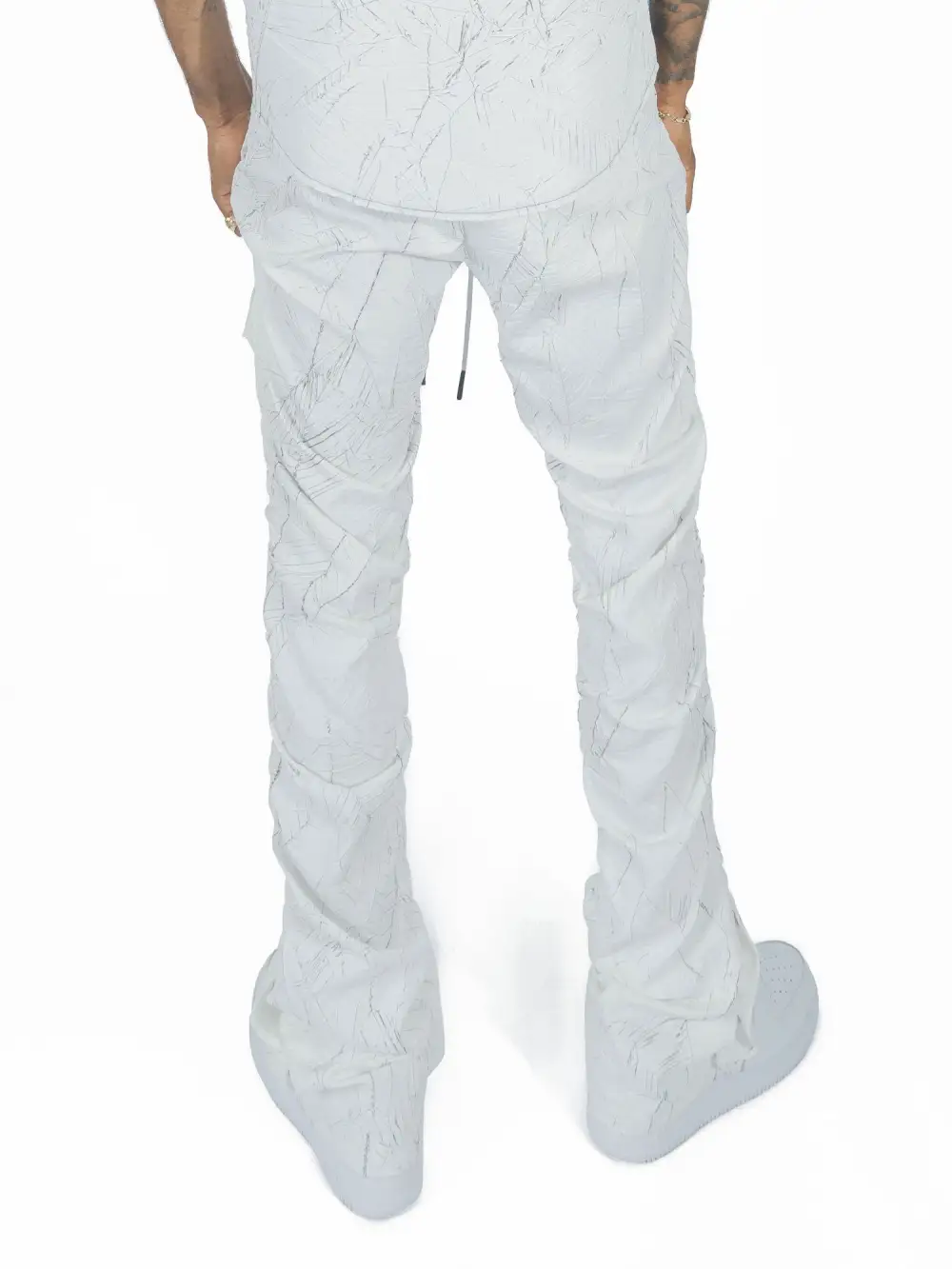 Nylon Stacked Pants