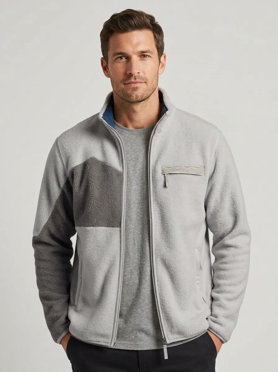 Colorblock Fleece Jacket