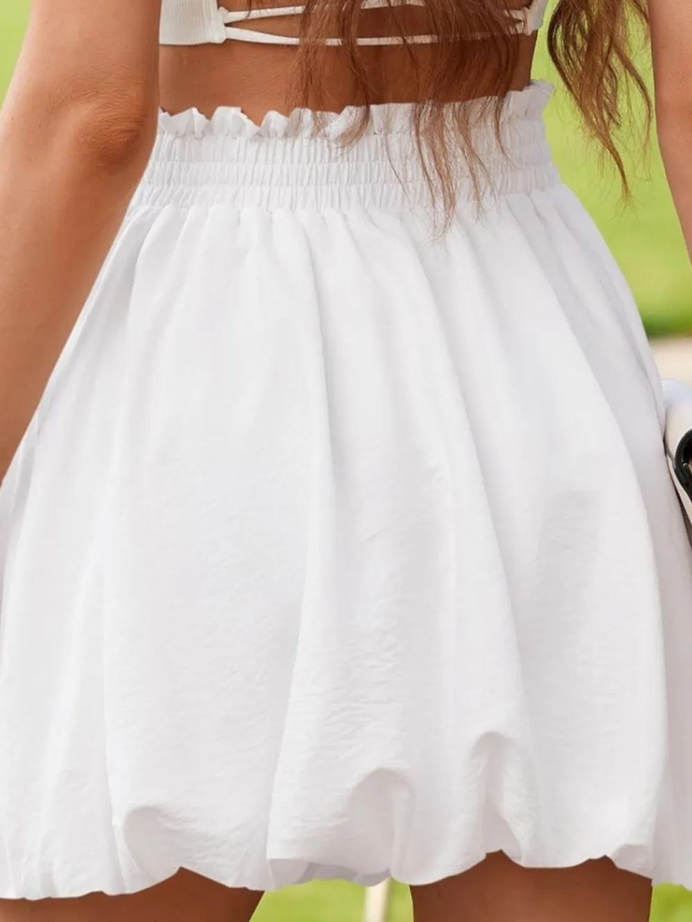 Balanced Smocked Frill Skirt