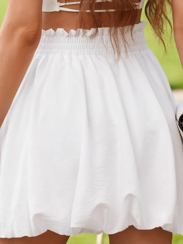 Balanced Smocked Frill Skirt