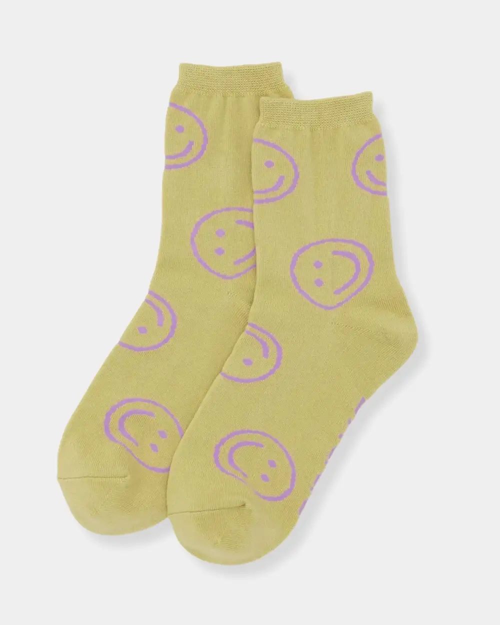 Sunny Motif Crew Socks