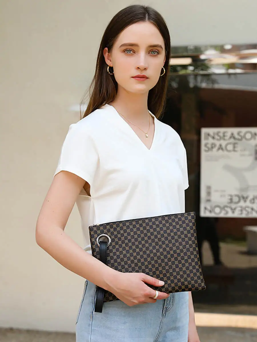 Geometric Zip-Top Shoulder Bag
