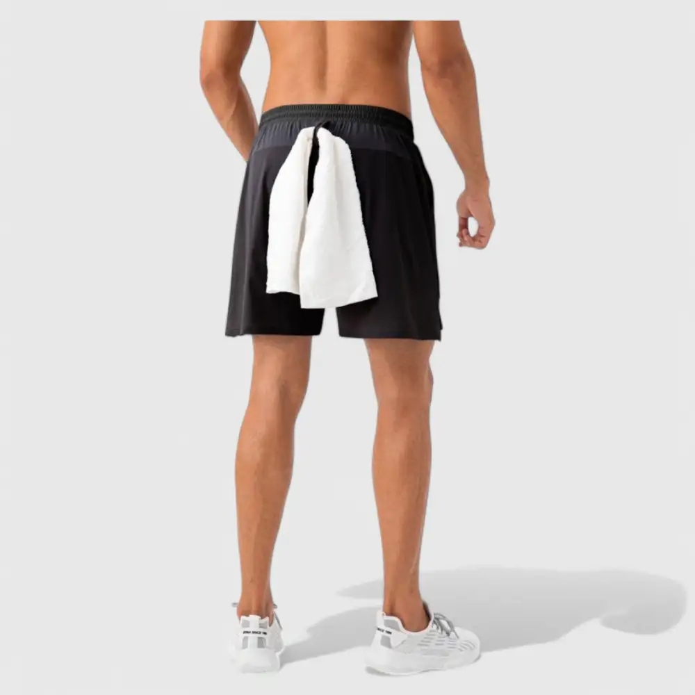 Drawstring Elastic-Waist Quick-Dry Lightweight Men's Athletic Shorts