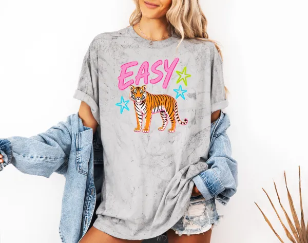 Tiger Motto Graphic Garment Dyed Tee