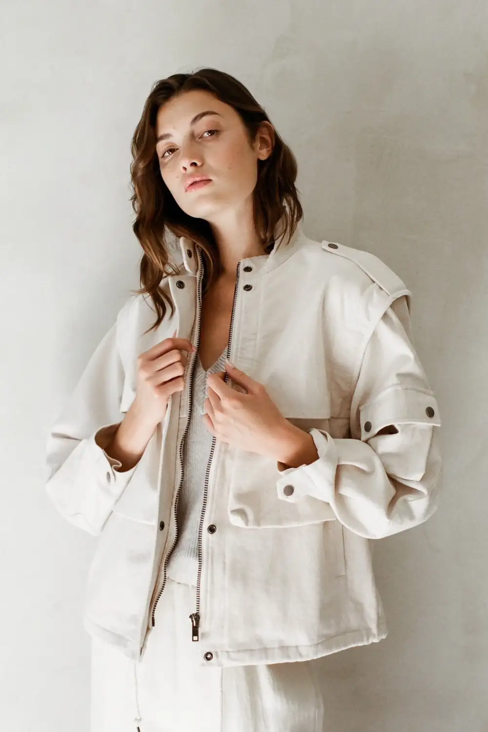 Simple Cut Relaxed Soft Jacket