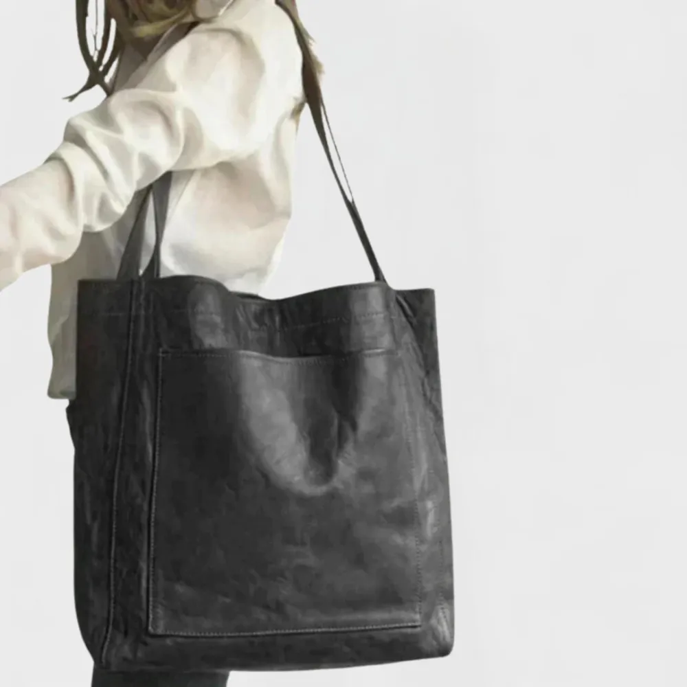 Pebbled Leather Handbag