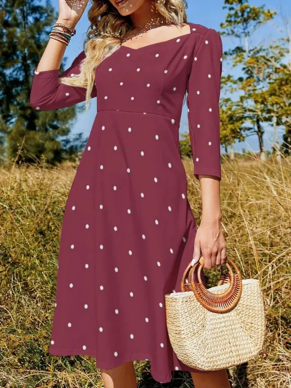 Retro Dot Style Dress