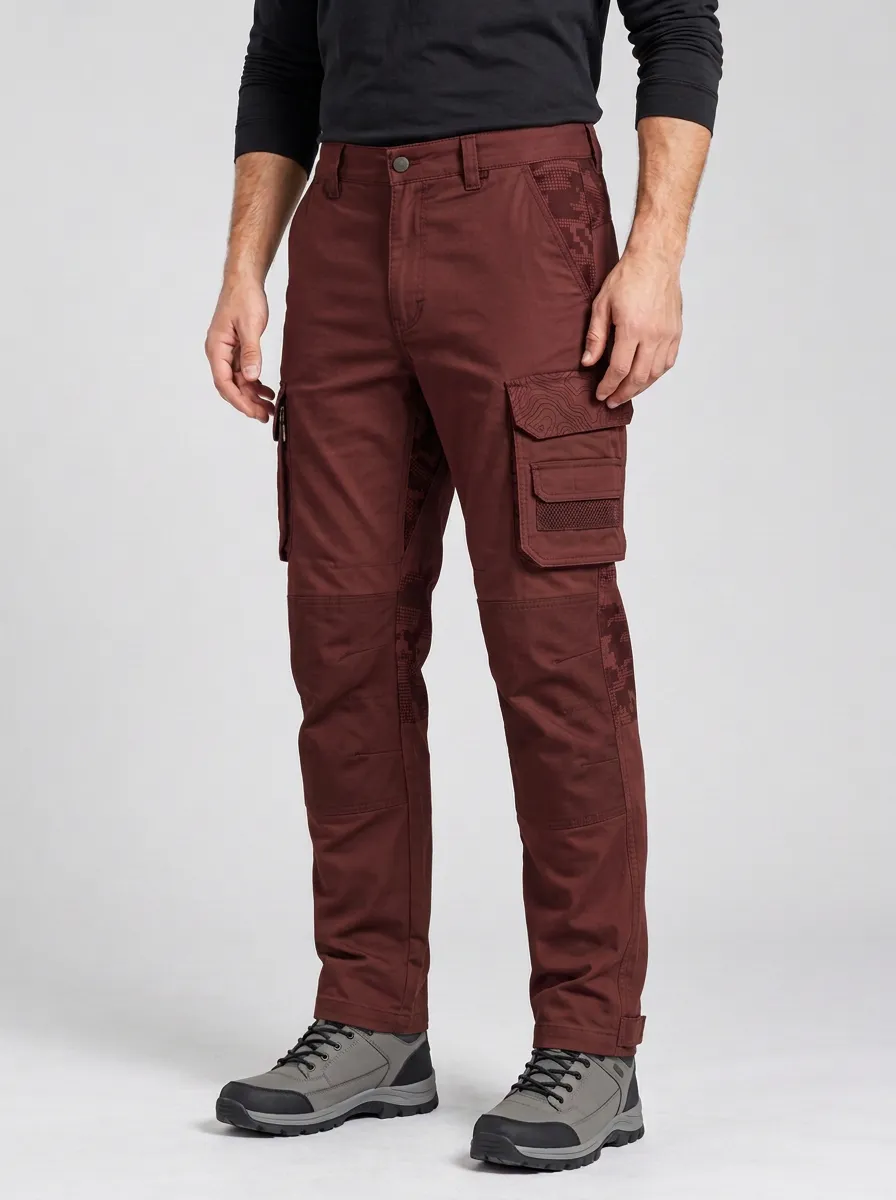 Unisex Camo Topographic Tactical Work Pants