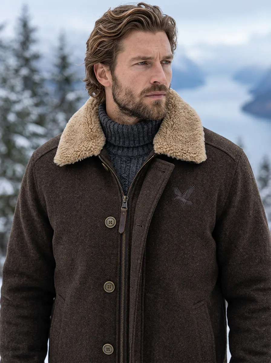 Men's Raven Embroidered Field Jacket