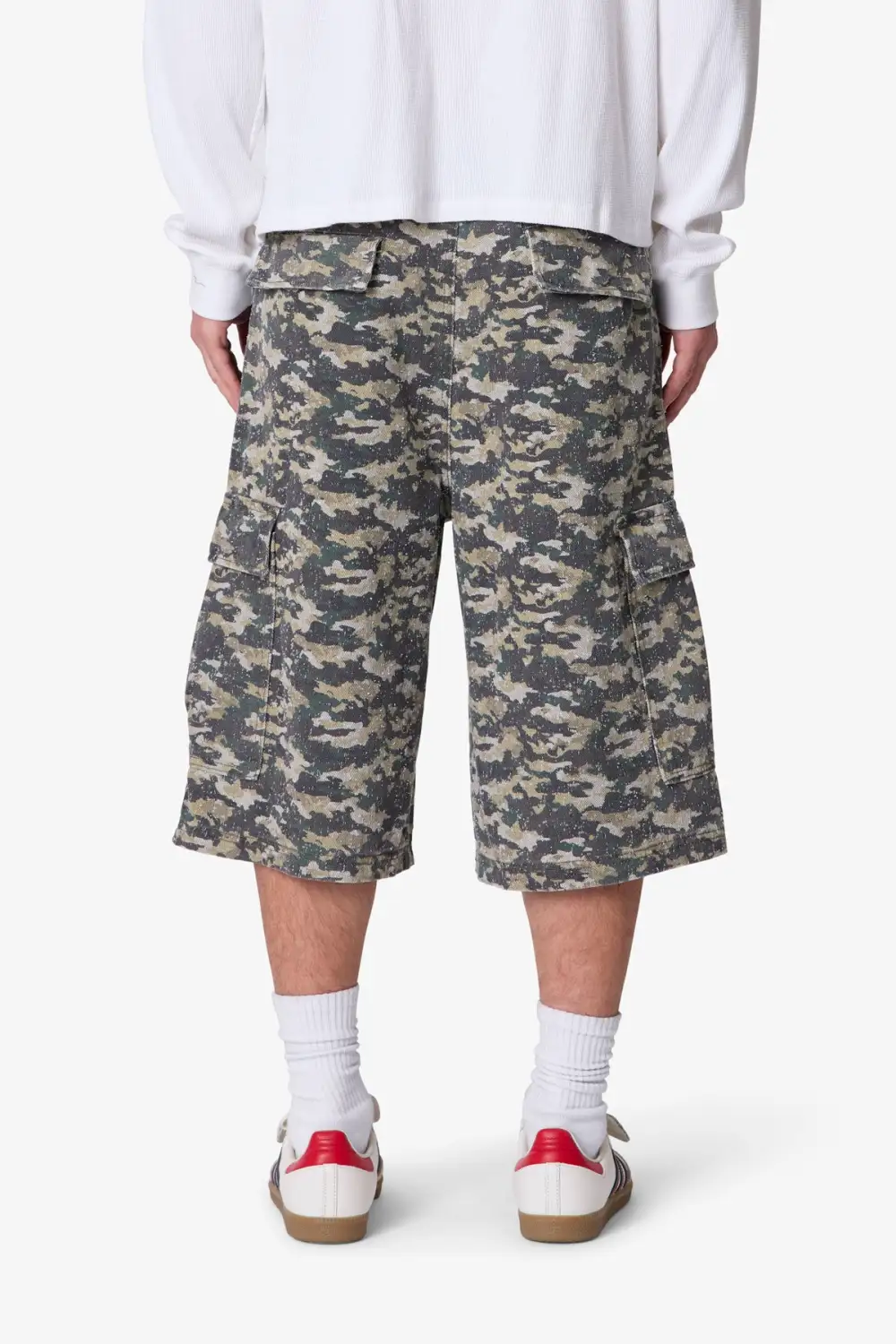 Distressed Ultra Baggy Cargo Shorts