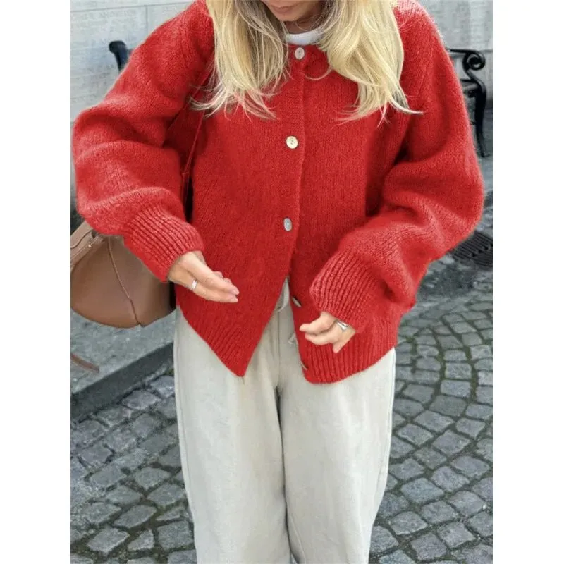 Modern Knit Long Sleeve Cardigan