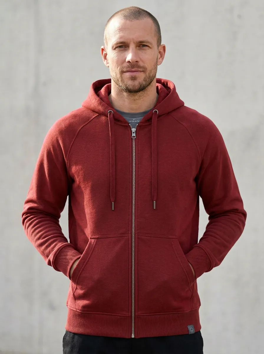Men's Hooded Zip-Up Sports Jacket