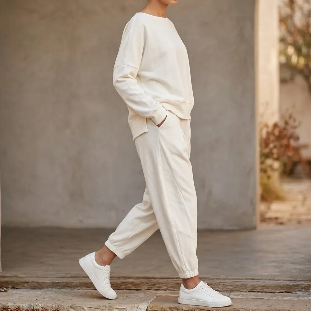 Cotton Two Piece Lounge Set