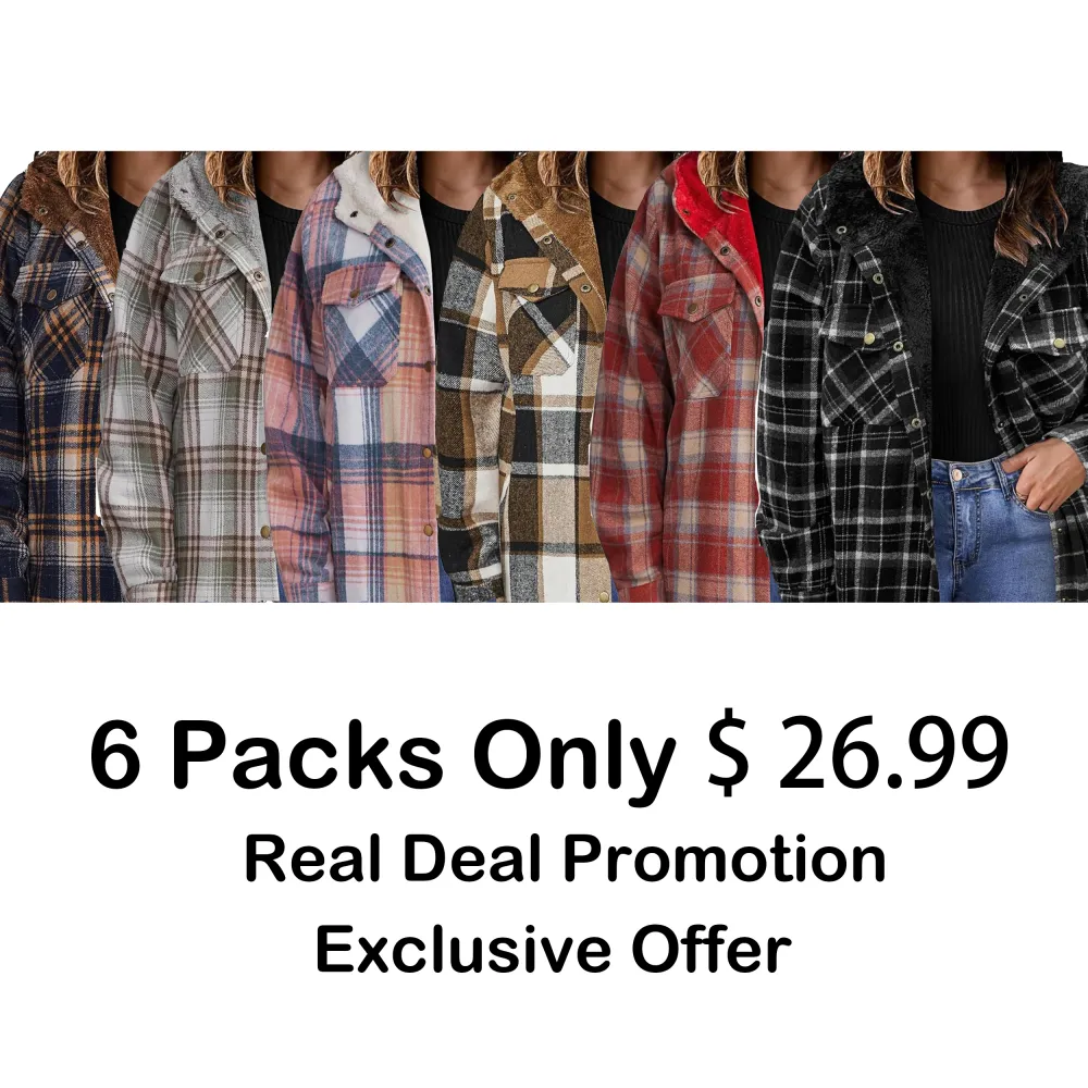 Plus Size Women Flannel Plaid Shacket Jacket Cozy Warmth, Effortless Style – Made for Every Body