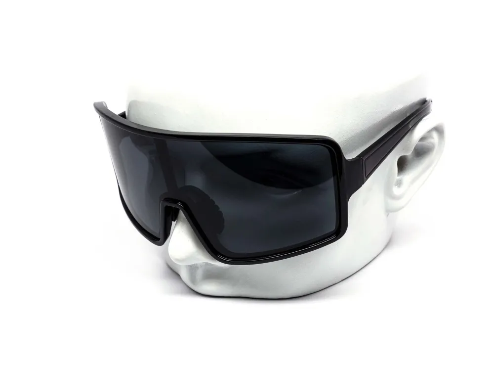 12-Pack Oversized Sport Shield Mirror Full-Frame Sunglasses