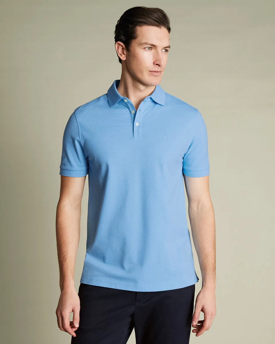 Men'S Casual Business POLO Shirt, Breathable Pique Fabric