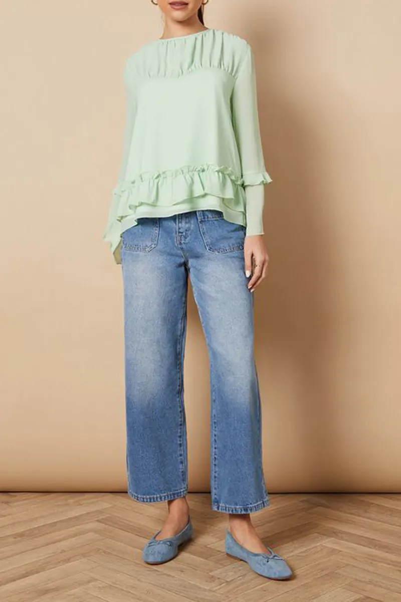 Casual Style Relaxed Silhouettee Top