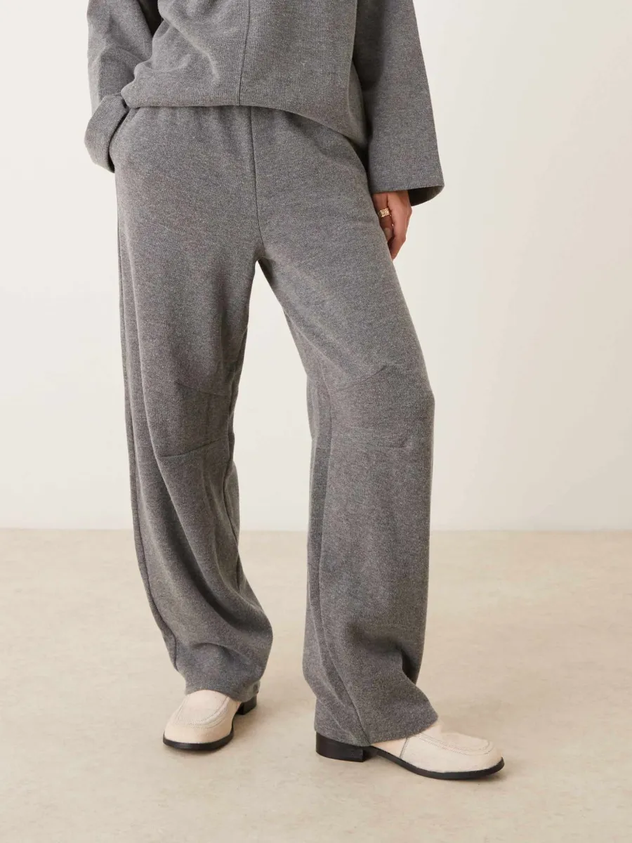 Oversized Knit Wide-Leg Pants