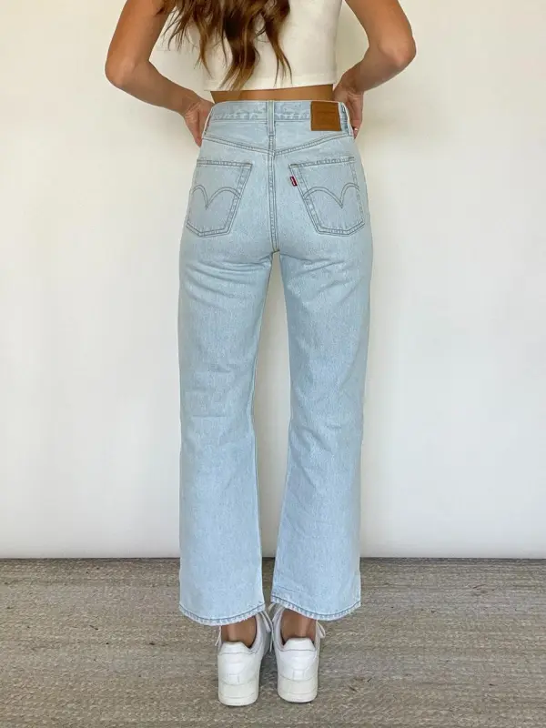 Straight High Waist Jeans