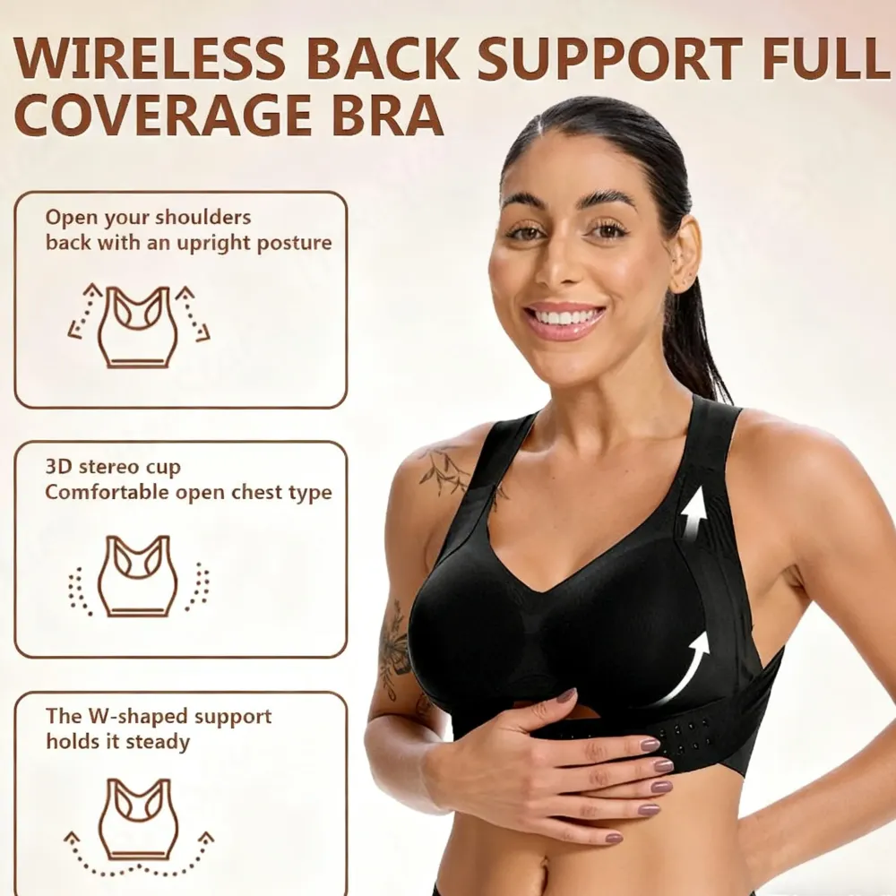 🔥Women's Beige Wireless Bra-🔥9-Pack - All Colors Included