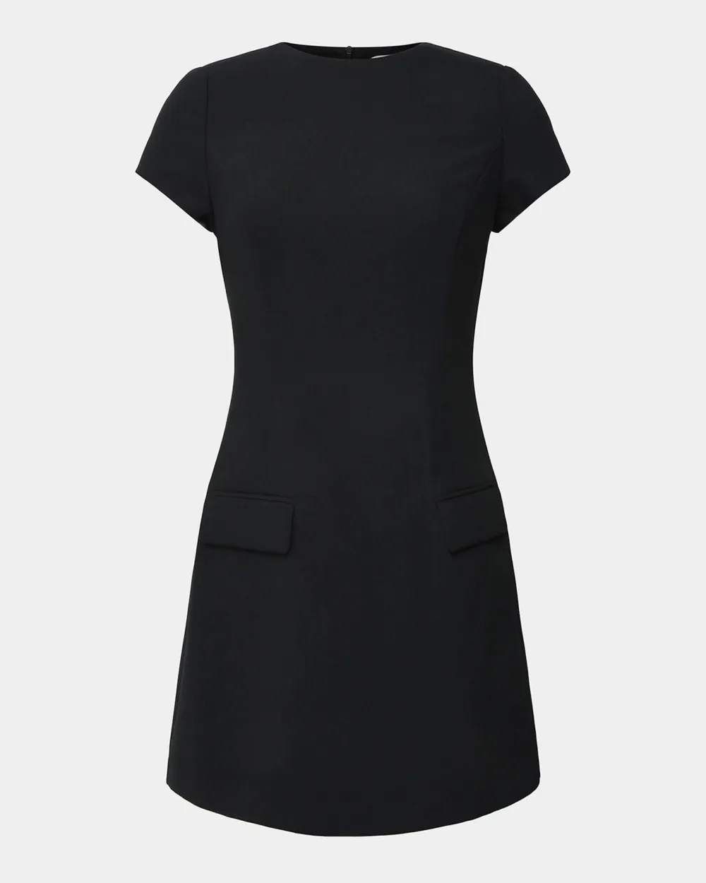 Round Neckline Panel Tailored Dress