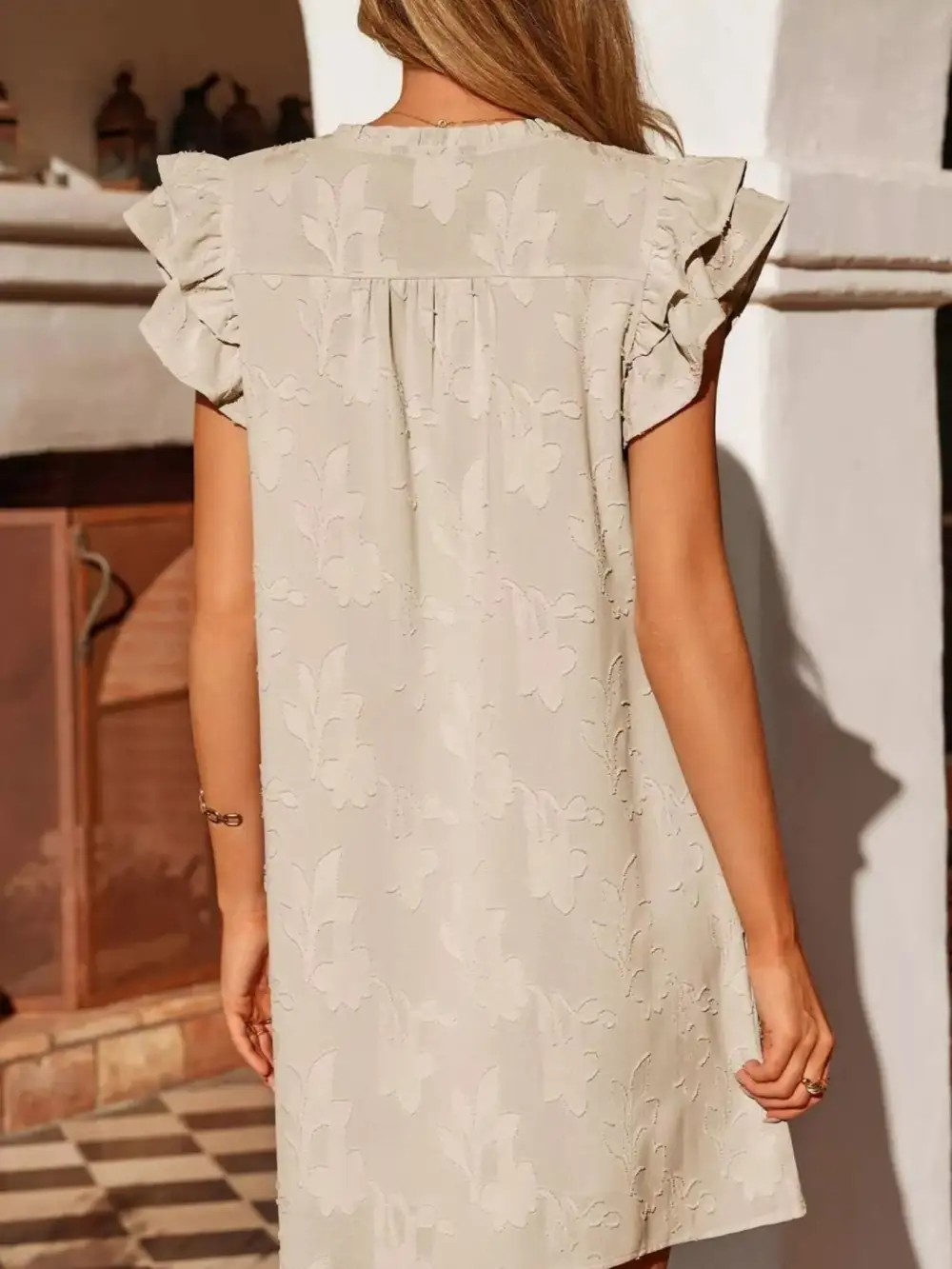 Floral Ruffle Mini Dress