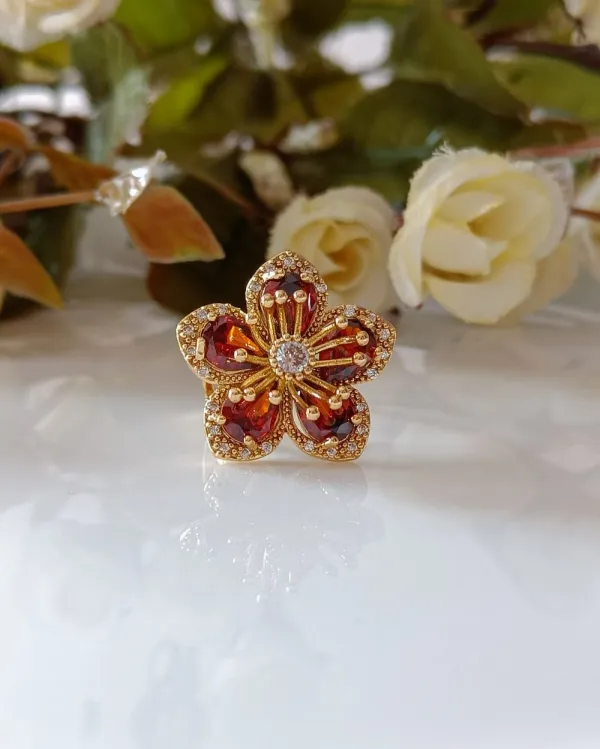 Floral Bloom Statement Earrings