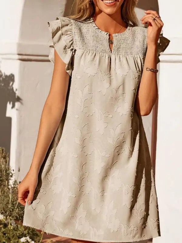Floral Ruffle Mini Dress