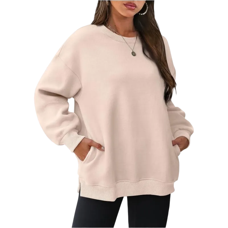 Womens Oversized Sweatshirts Crewneck Long Sleeve