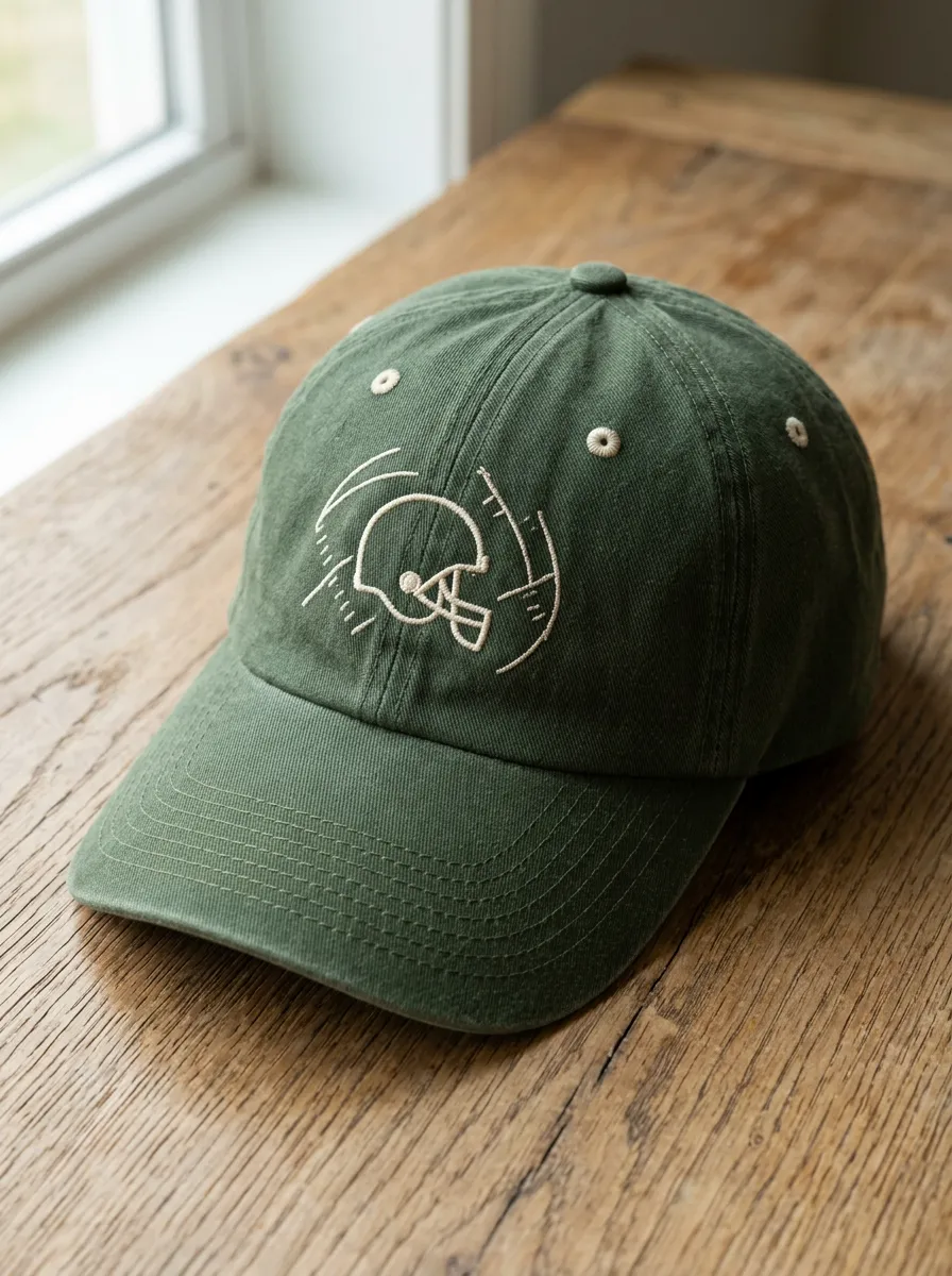 Unisex Sideline American Football Fan Helmet Embroidered Baseball Cap