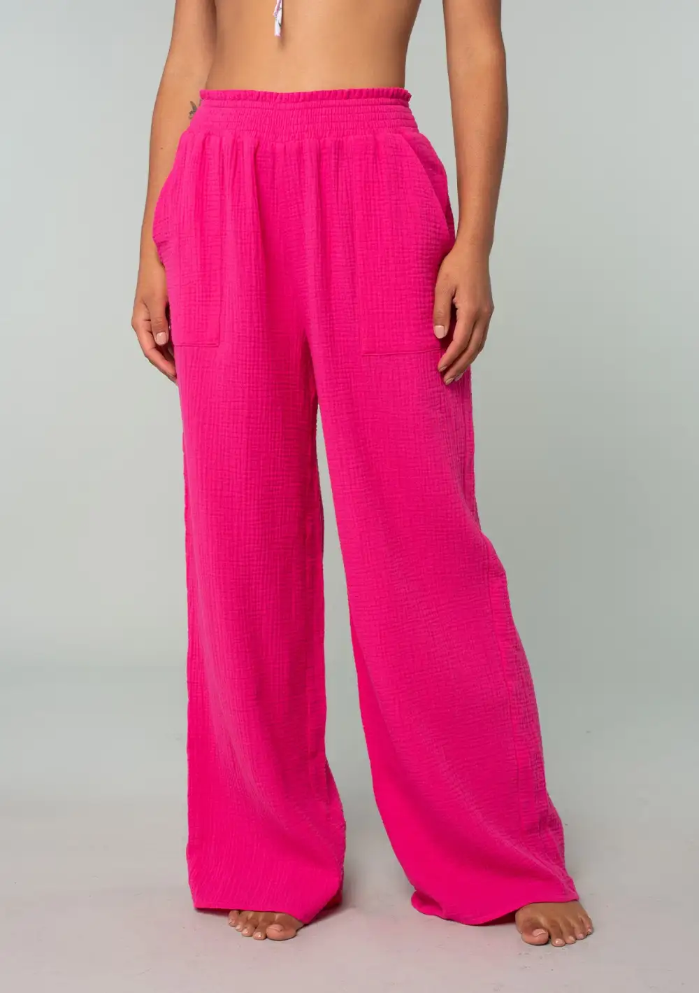 High Rise Wide Leg Pants