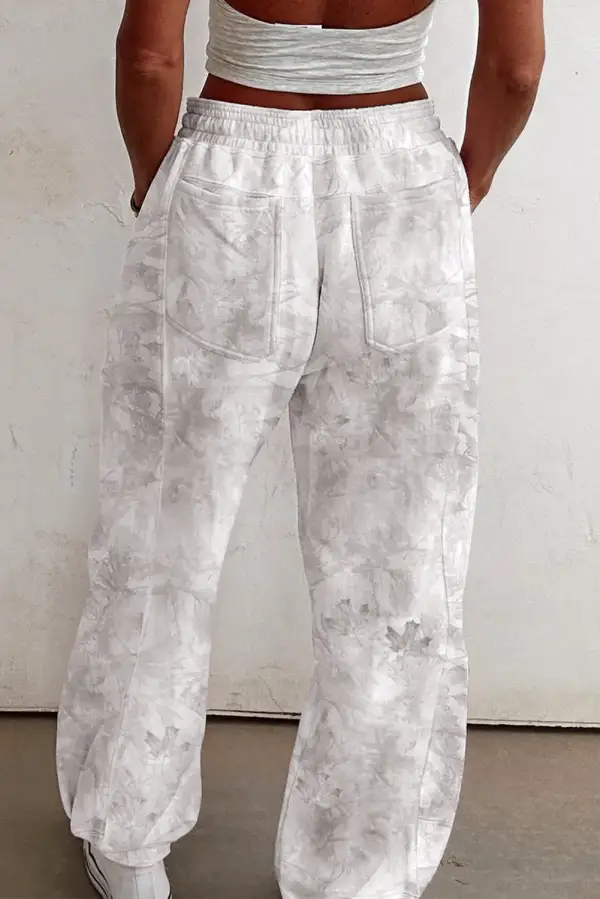 Relaxed-Fit Drawstring Camouflage Jogger Pants