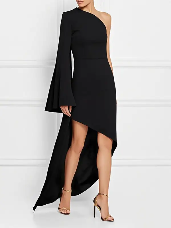 Sleeves Long Maxi Dress