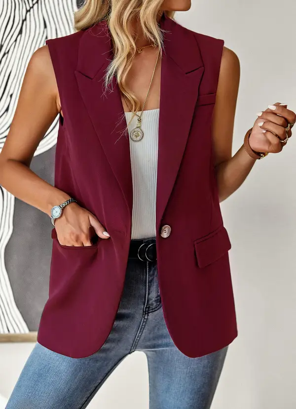 Relaxed Tailored Blazer Vest