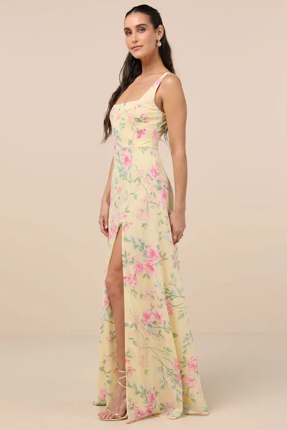 Remarkable Arrival Light Yellow Sleeveless Maxi Dress
