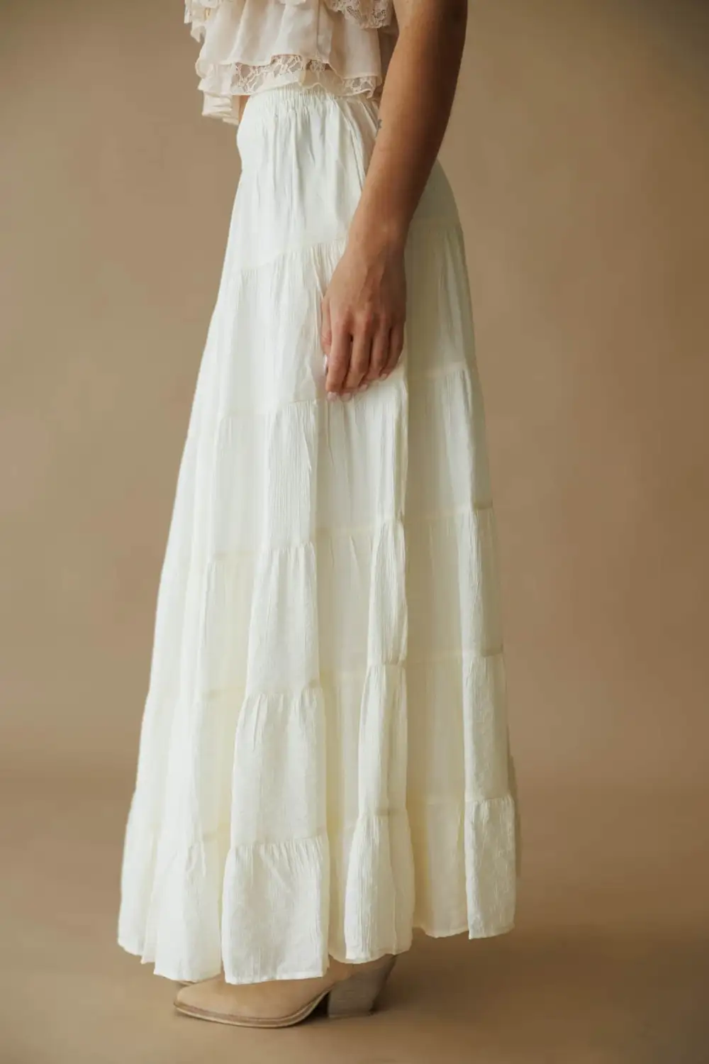 Tiered Layered Maxi Skirt