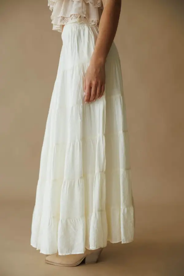 Tiered Layered Maxi Skirt